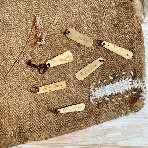 Antique Bone Key Fobs