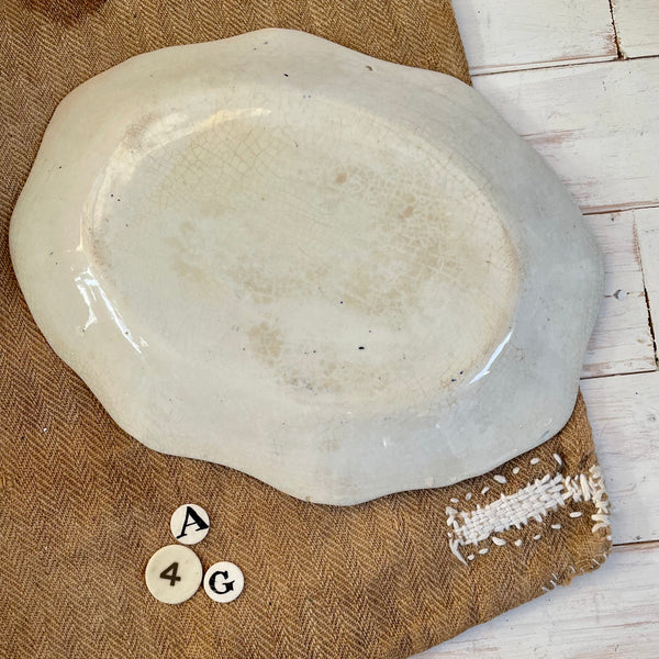 Meat Transferware Plate