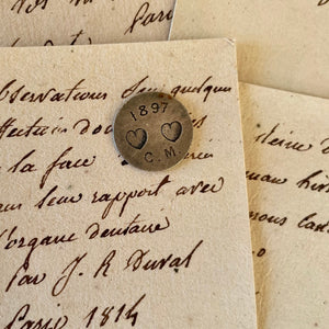 Rare 1897 Love Hearts C.M Love Token