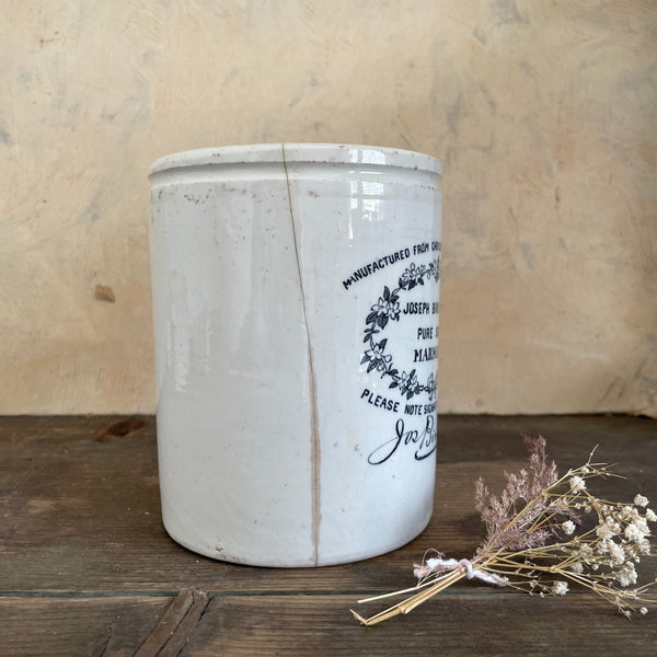 RARE 3lbs Antique Joseph Terry & Sons Marmalade Pot