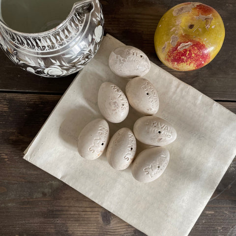Antique Sylvan Broody Ceramic Eggs