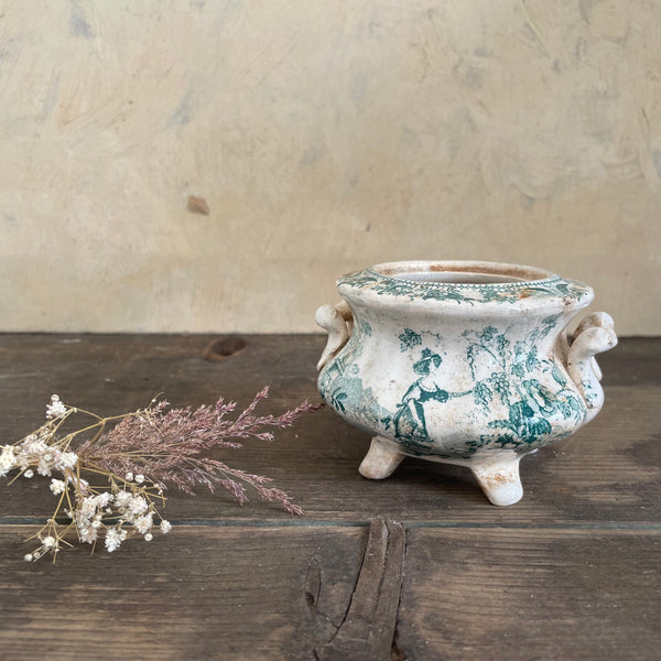 Victorian Green/Blue Dish