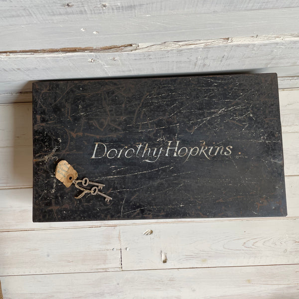 Antique Dorothy Hopkins Deed Box with Keys
