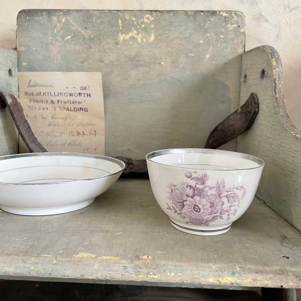 Pretty Antique Bowl/Cup & Plate