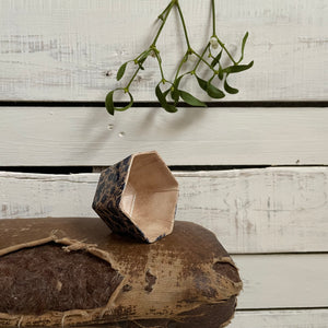 Antique Crazed Floral Pot