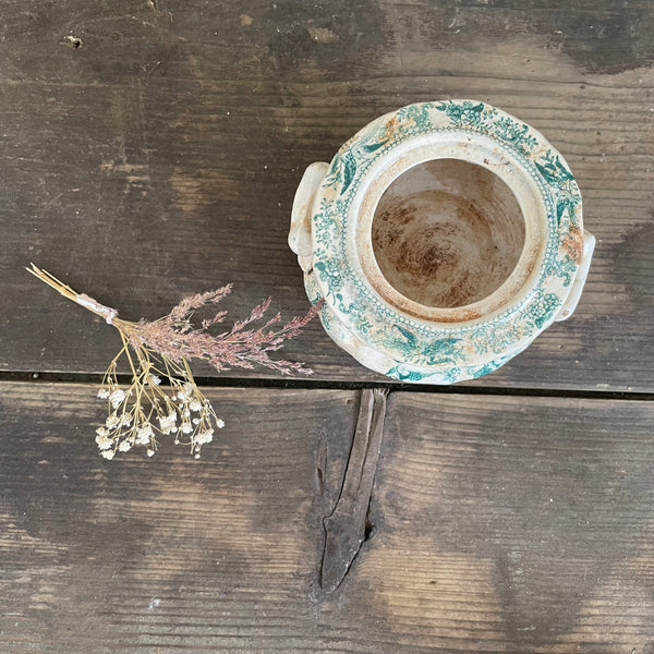 Victorian Green/Blue Dish