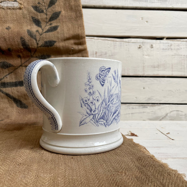 Rare Large Victorian Botanical Mug