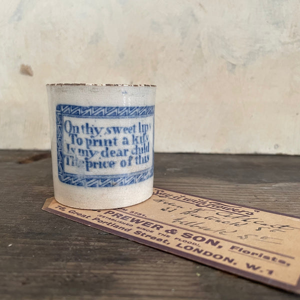 Antique Motto Cup