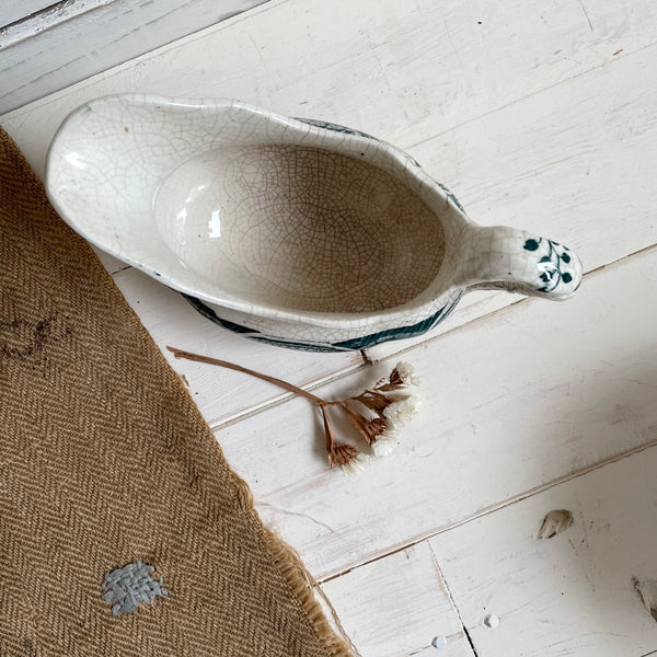 Antique Crazed Transfer Jug