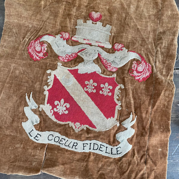Antique French Embroidery Piece