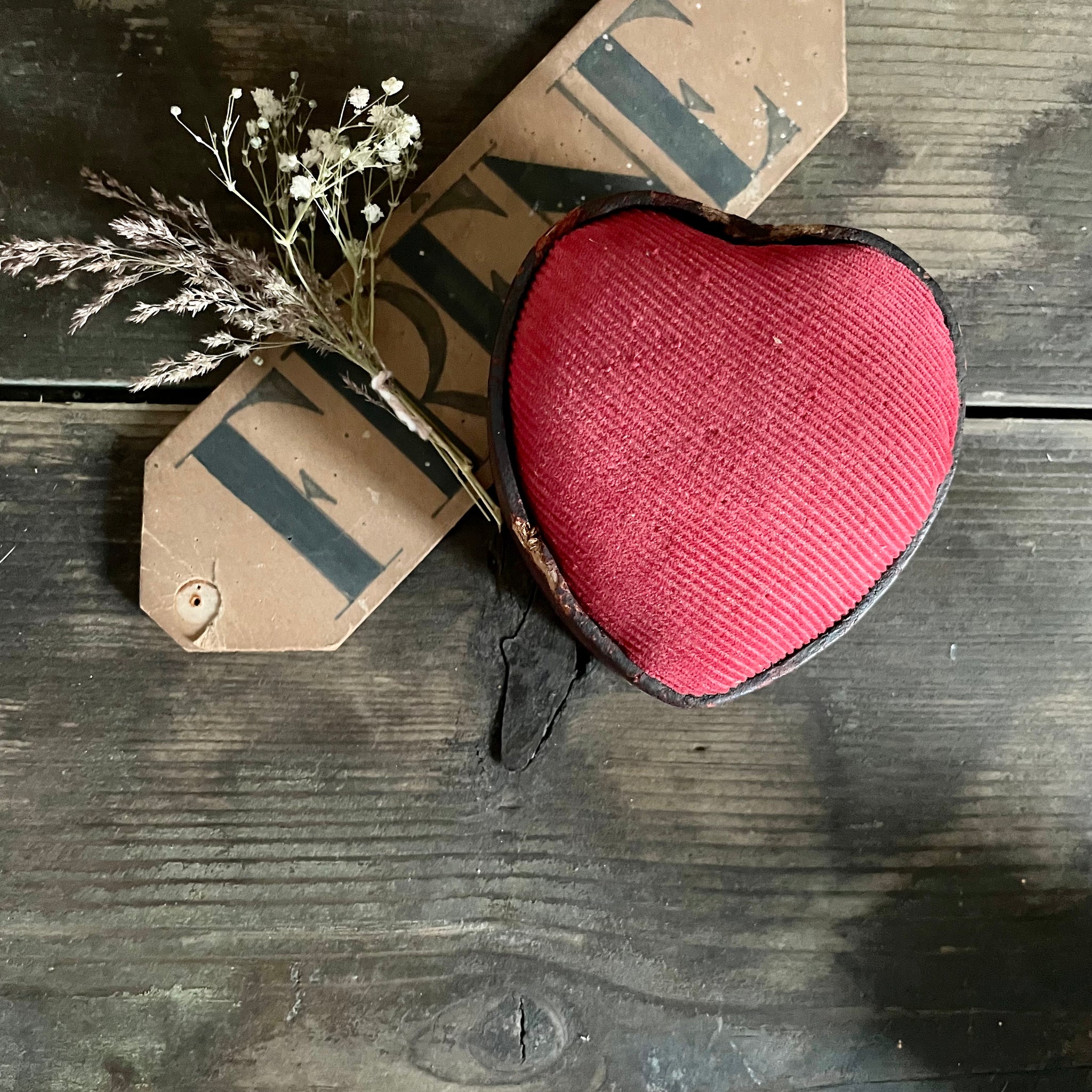 Vintage Heart Pin Cushion
