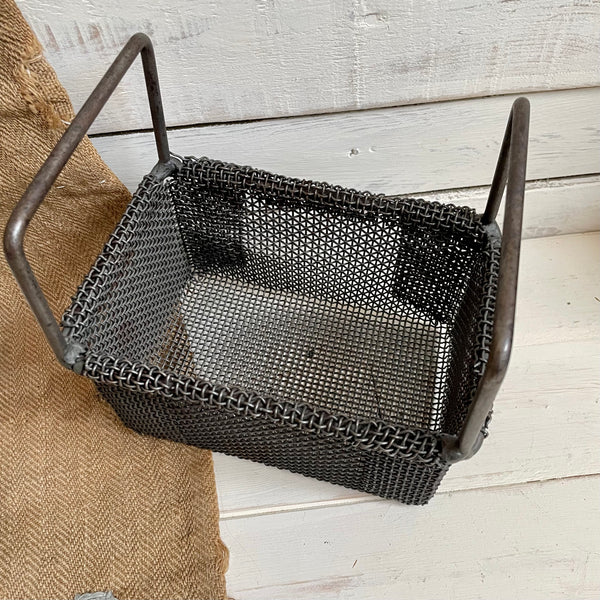 Original Vintage Metal Basket