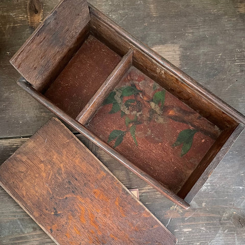Antique Love Dovetail Slide Lid Box