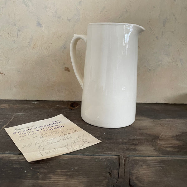 Crisp Vintage White Jug