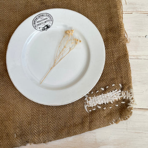 Antique Industrial Society Plate