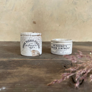 Antique Victorian Advertising Pots