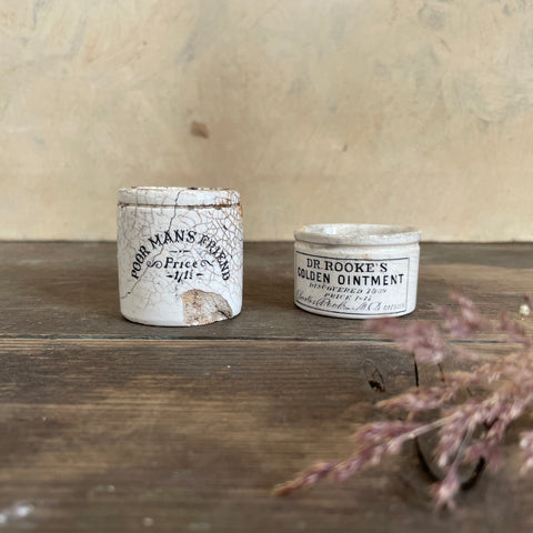 Antique Victorian Advertising Pots