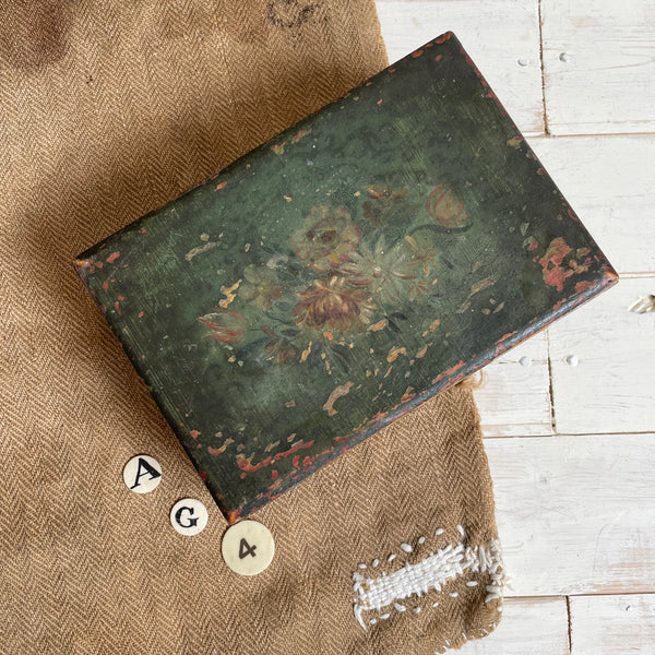 Antique Wooden Painted Box