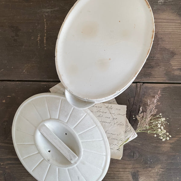 Beautiful Victorian Butter Dish with Lid