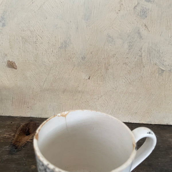 Antique Motto Staffordshire Cup
