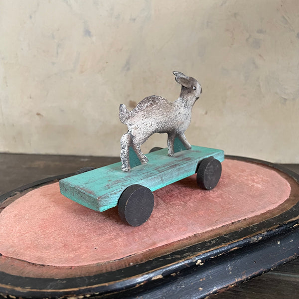 Vintage Pull Along Rabbit