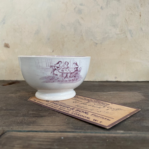 Antique Staffordshire Ladies Bowl