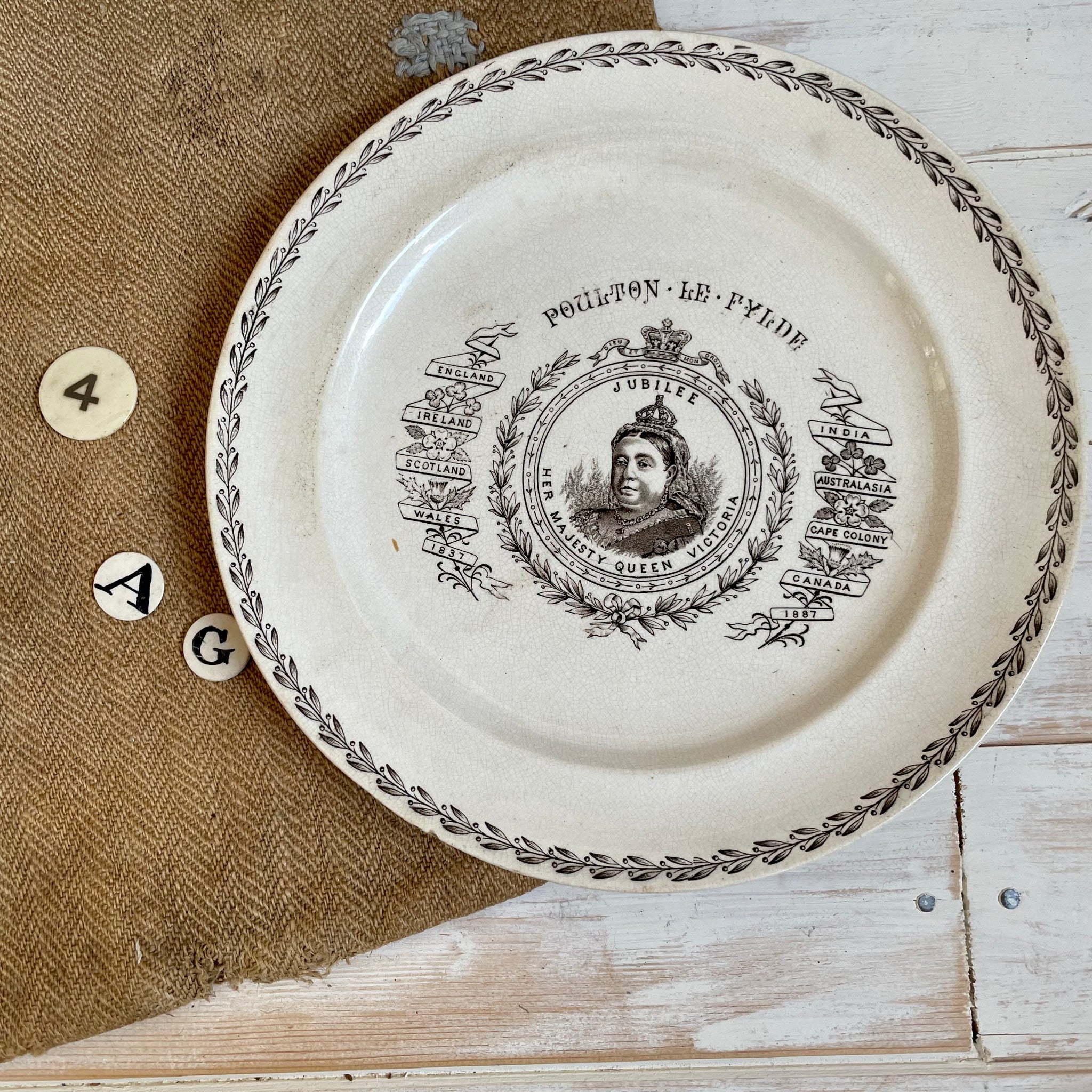 Antique Victoria Jubilee Commemorative Plate