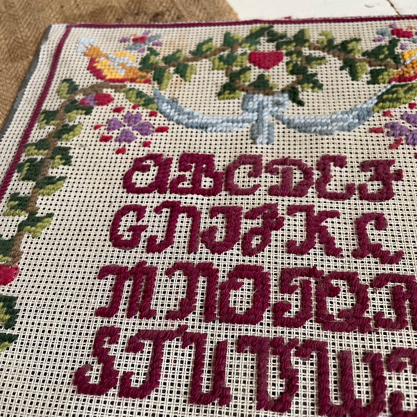 Vintage Alphabet Cross Stitch