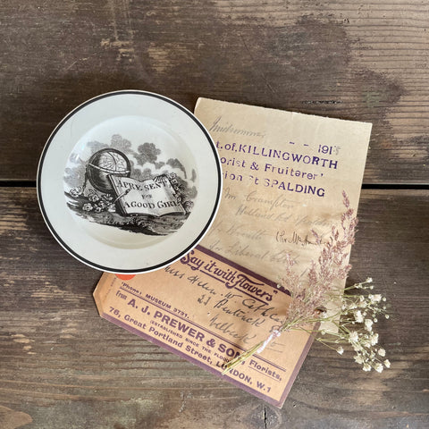 RARE Victorian 'A present for A Good Girl' Plate