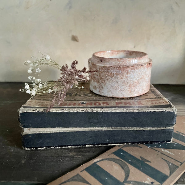 Antique Crazed Duncan Flockhart & Sons Chemist Pot