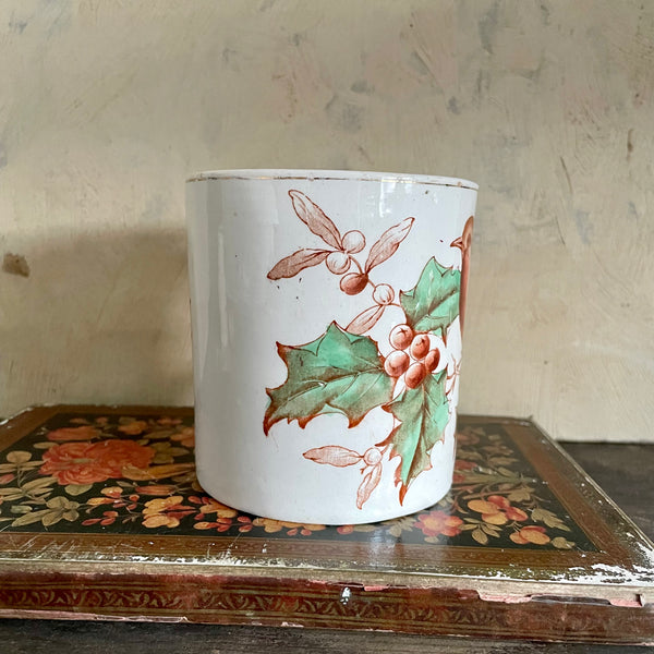 Antique Christmas Mistletoe Mug