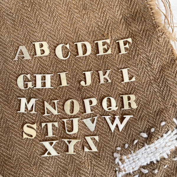 Rare Victorian Bone Carved Spelling Letter