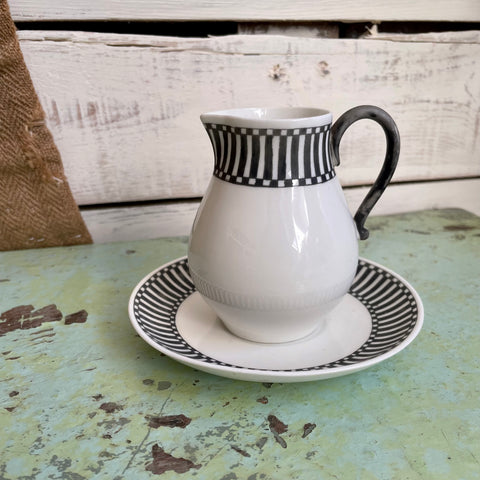 Antique Art Deco Jug & Saucer