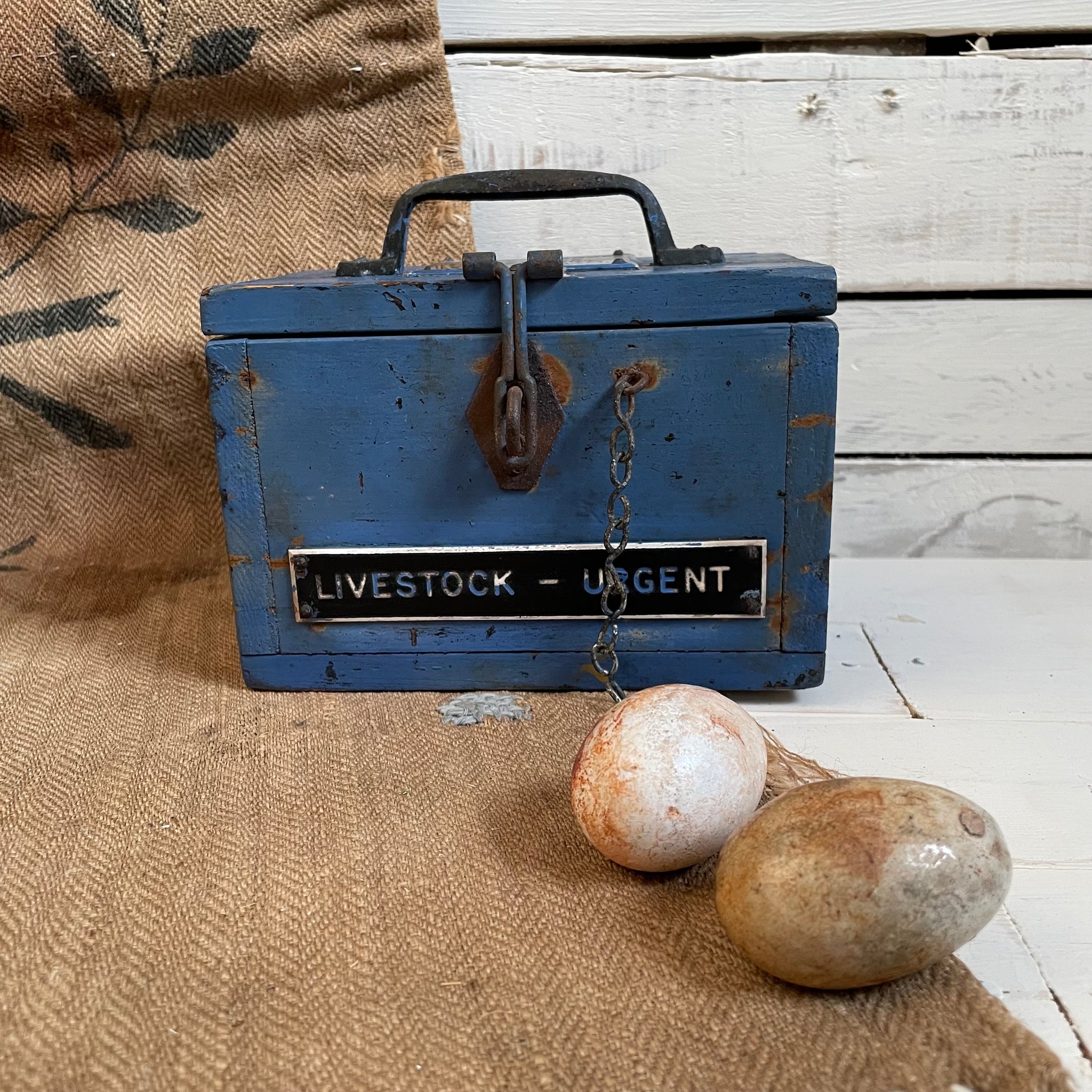 Vintage Livestock Travel Box