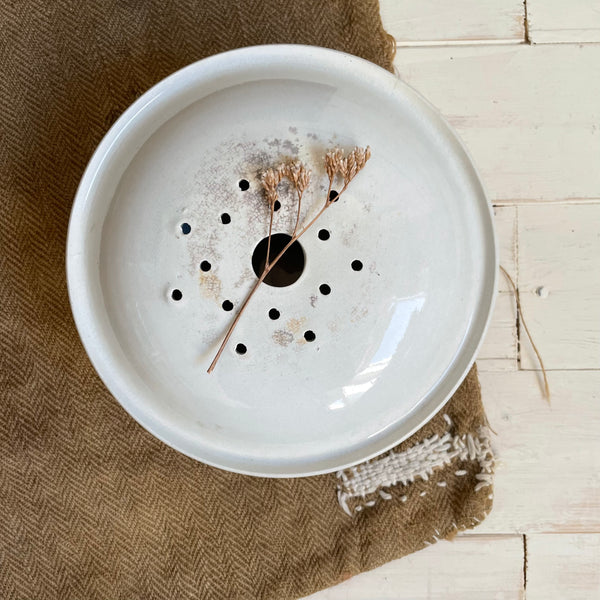 Antique Draining Plate & Bowl